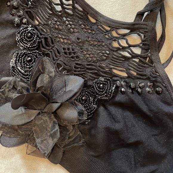 Beautifully handmade bedazzled performance/audition top - Picture 4 of 7